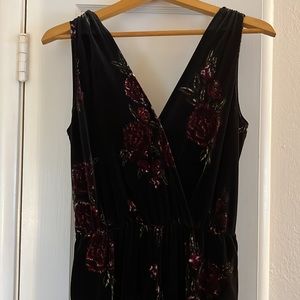 GUC Velvet Cropped Jumpsuit